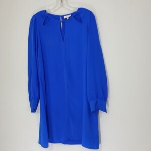 Riley Cobolt Blue 100% Silk Dress, Size Large